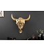 Invicta Interior Elegante stierenkop MATADOR 56cm goud met mozaiekversiering wanddecoratie - 39879