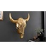 Invicta Interior Elegante stierenkop MATADOR 56cm goud met mozaiekversiering wanddecoratie - 39879