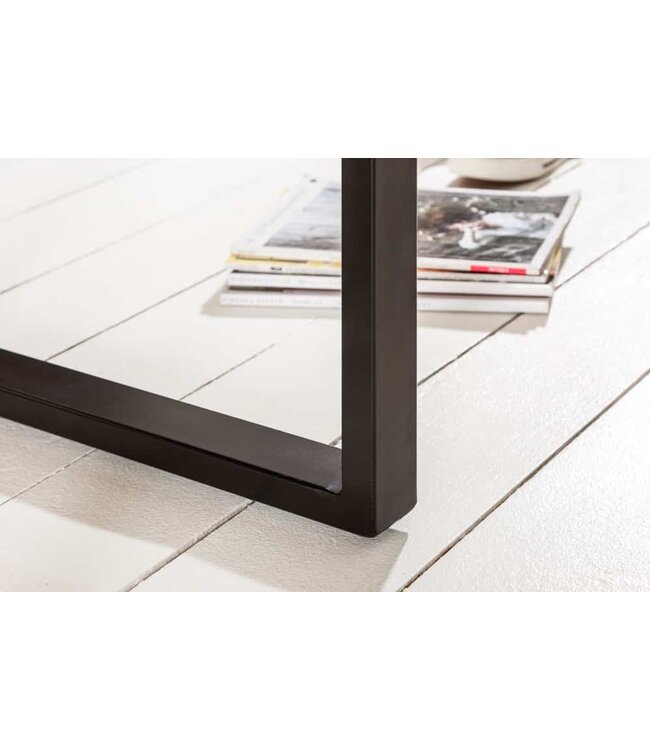 Invicta Interior Massieve salontafel IRON CRAFT 60cm mangohout industrieel design - 39873