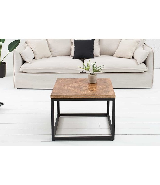 Invicta Interior Massieve bijzettafel INFINITY HOME 60cm mangohout industrieel design - 39787