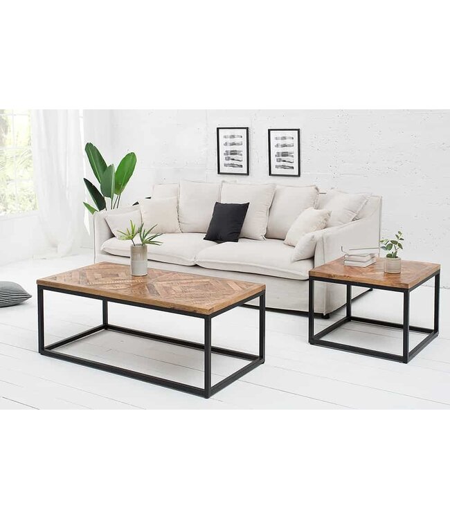 Invicta Interior Massieve bijzettafel INFINITY HOME 60cm mangohout industrieel design - 39787