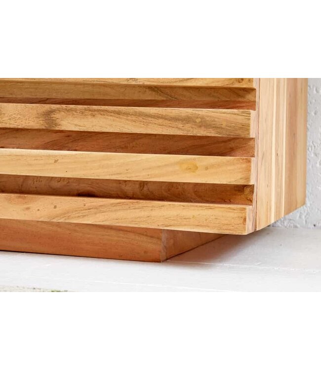 Invicta Interior Massief dressoir RELIEF 160 cm acaciahout met uitgewerkt front - 39736