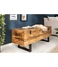 Invicta Interior industrieele kistbank FACTORY LOFT Bank van natuurlijk mangohout 115 cm - 39663