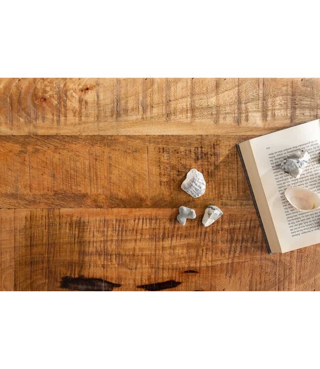 Invicta Interior industrieele kistbank FACTORY LOFT Bank van natuurlijk mangohout 115 cm - 39663