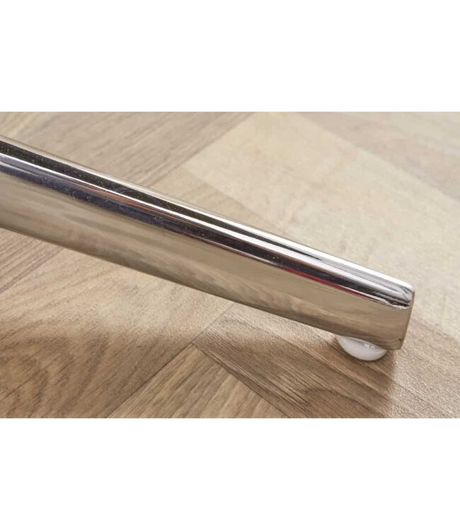 Invicta Interior Elegante kruk MR. LOUNGER grijs fluweel met chroom frame - 39513