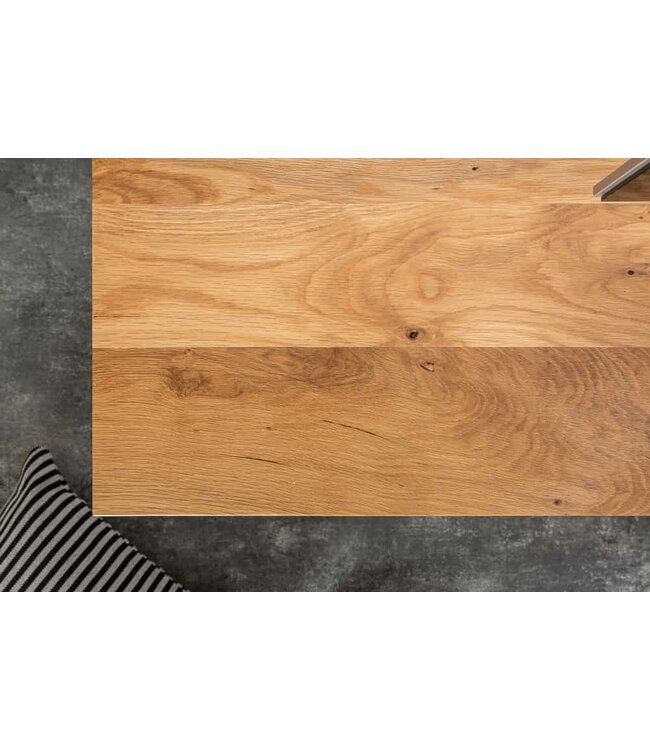 Invicta Interior Massief tv-meubel LIVING EDGE 160cm wild eiken geolied boomrand lowboard - 39434