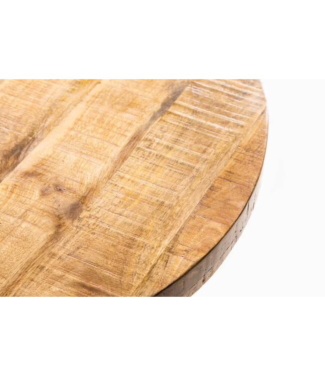 Invicta Interior Massieve eettafel IRON CRAFT 80cm rond naturel mangohout - 39400