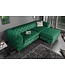 Invicta Interior Chesterfield 3-zitsbank MODERN BAROK 235cm smaragdgroen fluweel 3-zits - 39312