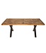 Invicta Interior Massieve eettafel INFINITY HOME 160cm naturel zwart mangohout industrieel design X-frame - 39286