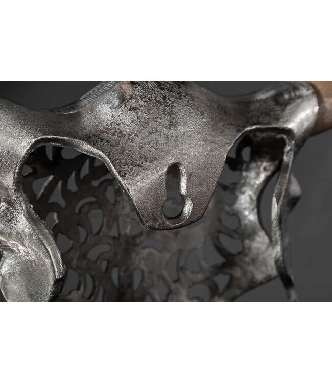 Invicta Interior Extravagante wanddecoratie EXOTIC BULL 57cm zilveren mangohouten stierenkop - 39091