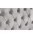 Invicta Interior Chesterfield tweepersoonsbed EXTRAVAGANCIA 180x200cm zilvergrijze fluwelen klinknagels - 38968