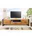 Invicta Interior Massief tv-meubel THOR 200cm wild eiken geolied lowboard in industrieel design - 38810