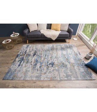 Invicta Interior Designtapijt ABSTRACT 240x160cm blauw katoen - 38759