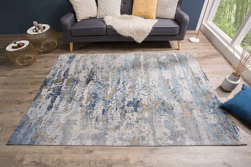 Designtapijt ABSTRACT 240x160cm blauw katoen - 38759