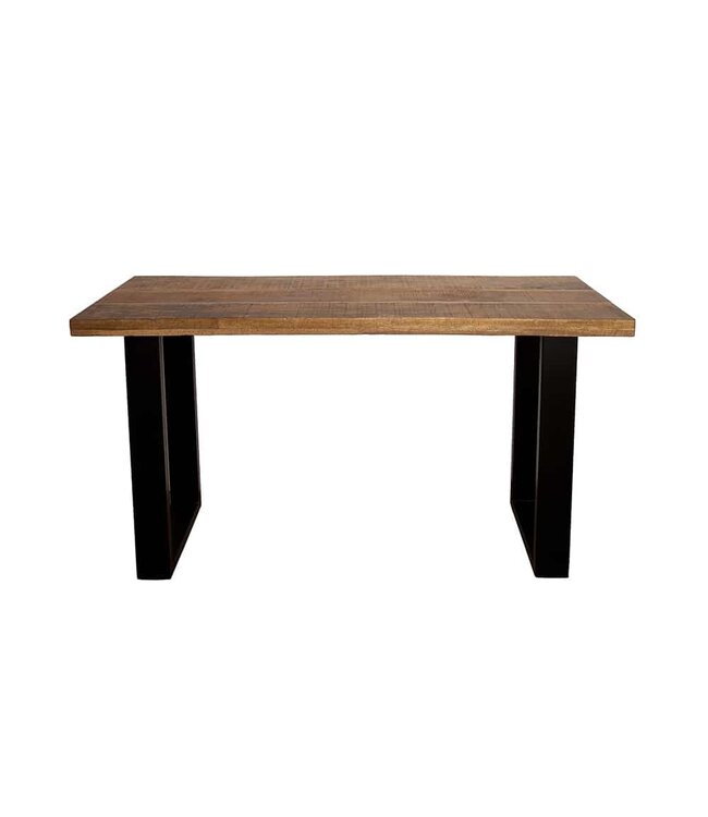 Invicta Interior Design consoletafel IRON CRAFT 115cm mangohout ijzeren bureau - 38664