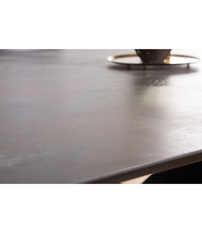 Invicta Interior Uitschuifbare eettafel PROMETHEUS 180-220-260cm lava keramiek gemaakt in Italie - 38557