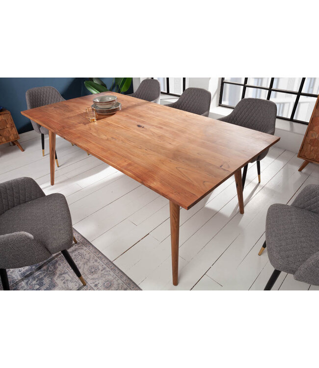 Invicta Interior Massieve eettafel MYSTIC LIVING 160cm natuurlijk acacia massief hout - 38418
