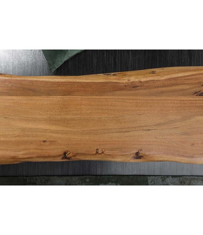 Invicta Interior Massieve boomstambank MAMMUT NATURE 160cm acaciahout 3,5cm dik blad - 38353