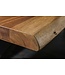 Invicta Interior Massief houten eettafel MAMMUT NATURE 240cm acaciaboom rand X-frame 6cm tafelblad - 38350