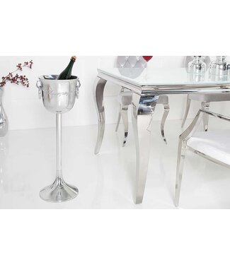 Invicta Interior Elegante champagnekoeler CHAMPAGNE 75cm gepolijste zilveren flessenkoeler - 38068
