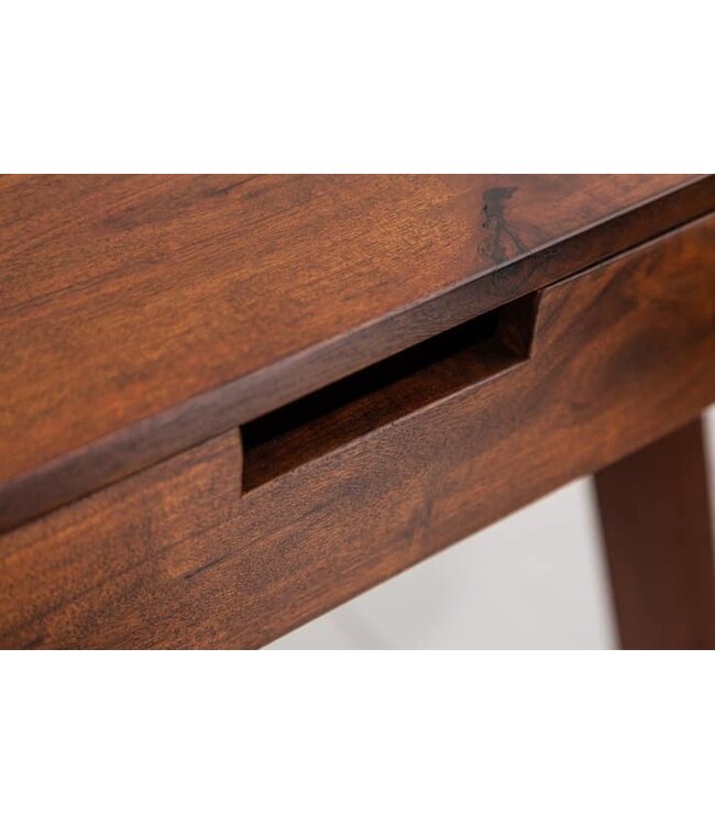 Invicta Interior Massief secretaire bureau MONSOON 120 cm acacia bureau met opvallende afwerking - 37837