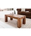Invicta Interior Massief houten salontafel MAKASSAR 100cm Sheesham unieke korrel - 37047
