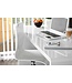 Invicta Interior Design bureau FAST TRADE 140cm witte hoogglans bureautafel - 36024