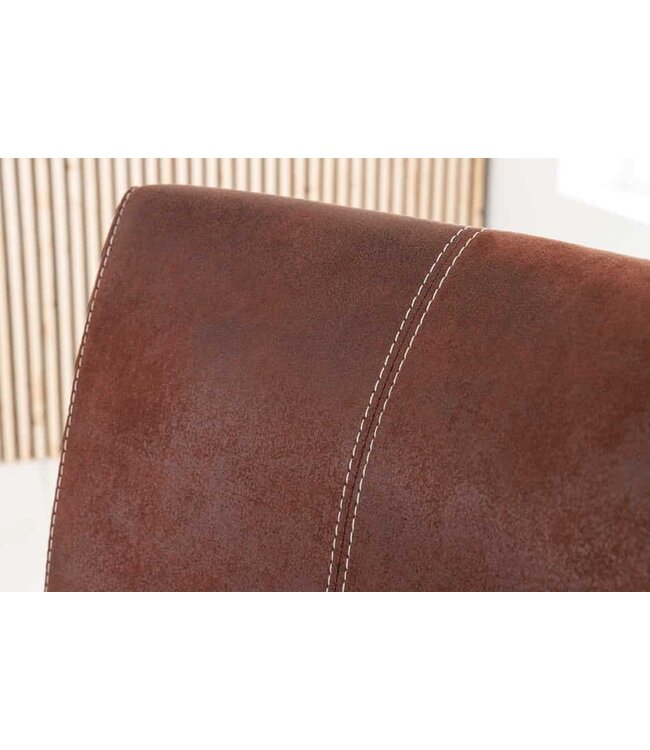 Invicta Interior Sledestoel SAMSON donker koffie roestvrijstalen frame met comforthandgreep - 35767