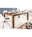 Invicta Interior Massief houten eettafel PURE 160-240cm natuurlijke Sheesham steenafwerking met verlengplaten - 35299