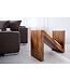 Invicta Interior Massief houten bijzettafel Z 45cm Sheesham steenafwerking Z-vorm unieke korrel - 35087