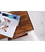 Invicta Interior Massief houten bijzettafel Z 45cm Sheesham steenafwerking Z-vorm unieke korrel - 35087
