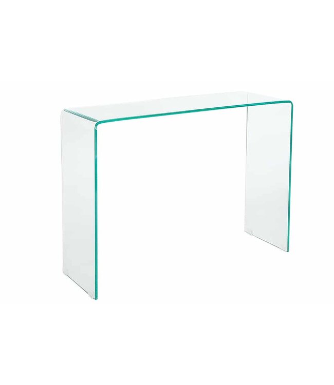 Invicta Interior Extravagante glazen consoletafel FANTOME 100 cm transparant bureau, volledig glazen tafel - 22866