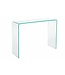 Invicta Interior Extravagante glazen consoletafel FANTOME 100 cm transparant bureau, volledig glazen tafel - 22866