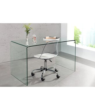 Invicta Interior Extravagante glazen eettafel FANTOME 120cm transparant bureau volledig glazen tafel - 22862