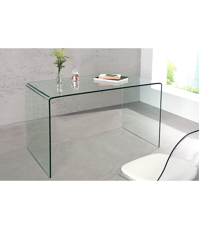 Invicta Interior Extravagante glazen eettafel FANTOME 120cm transparant bureau volledig glazen tafel - 22862