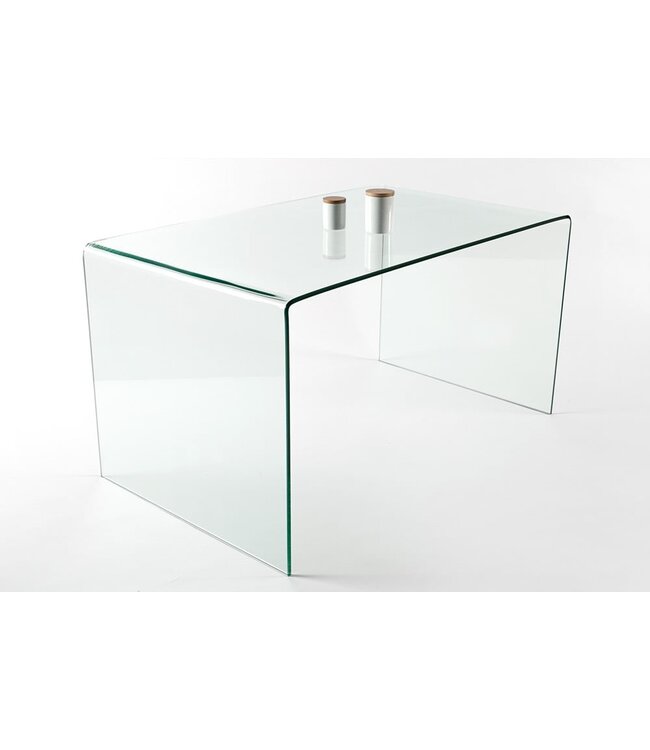 Invicta Interior Extravagante glazen eettafel FANTOME 120cm transparant bureau volledig glazen tafel - 22862