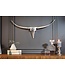Invicta Interior Modern design wanddecoratie BULL 75cm zilver aluminium stierenkop - 20075