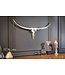 Invicta Interior Modern design wanddecoratie BULL 75cm zilver aluminium stierenkop - 20075