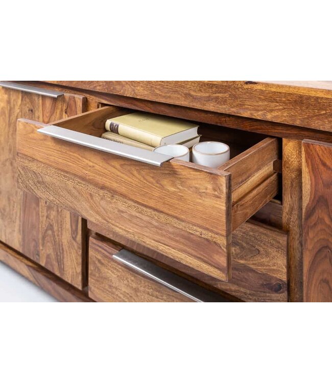 Invicta Interior Massives Dressoir MAKASSAR 175cm Sheesham Kommode Palisander - 18810