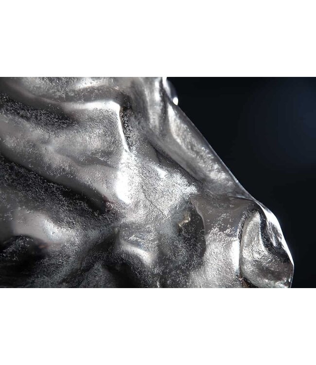 Invicta Interior Extravagante wanddecoratie van een stierenkop TORERO 65cm zilveren decoratieve schedel - 17372