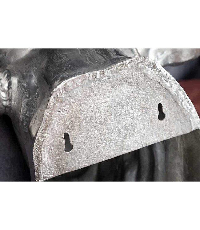 Invicta Interior Extravagante wanddecoratie van een stierenkop TORERO 65cm zilveren decoratieve schedel - 17372