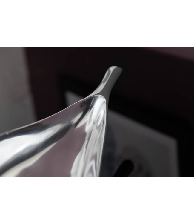 Invicta Interior Handgemaakte decoratieve kom SILVER LEAF 60cm zilver aluminium - 17370