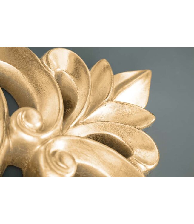 Invicta Interior Elegante wandspiegel VENICE 75x75cm goud antieke barokstijl - 15626