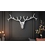 Invicta Interior Moderne wanddecoratie VEADO 98cm zilveren hertengewei - 12582