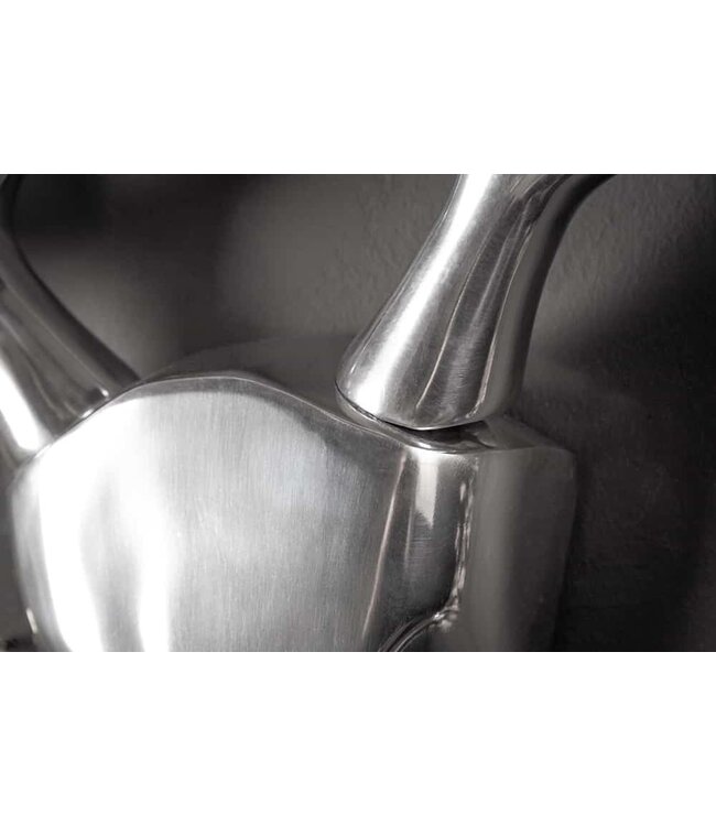 Invicta Interior Moderne wanddecoratie VEADO 98cm zilveren hertengewei - 12582