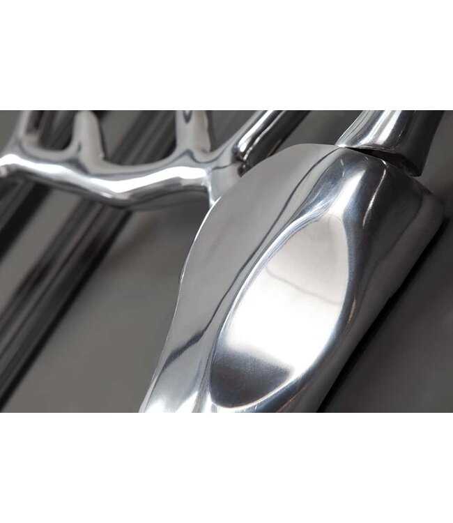 Invicta Interior Moderne wanddecoratie VEADO 98cm zilveren hertengewei - 12582