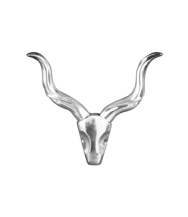 Invicta Interior Moderne wanddecoratie STYLE ROCKS 50cm zilver gewei - 8914