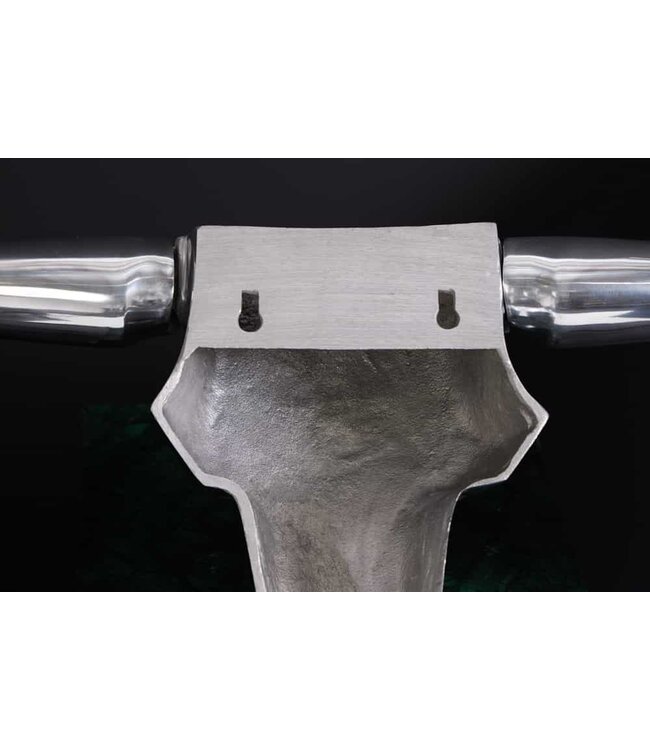 Invicta Interior Modern design wanddecoratie BULL XL 120cm zilver aluminium stierenkop - 8528