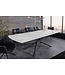 Invicta Interior Uitschuifbare eettafel MIKADO 180-230cm wit keramiek zwart sterrenframe - 46495