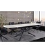 Invicta Interior Uitschuifbare eettafel MIKADO 180-230cm wit keramiek zwart sterrenframe - 46495